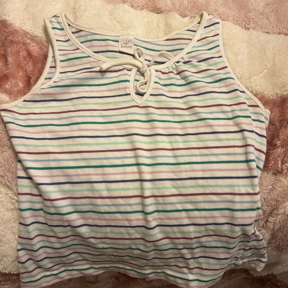 Jantzen Striped Tank Top